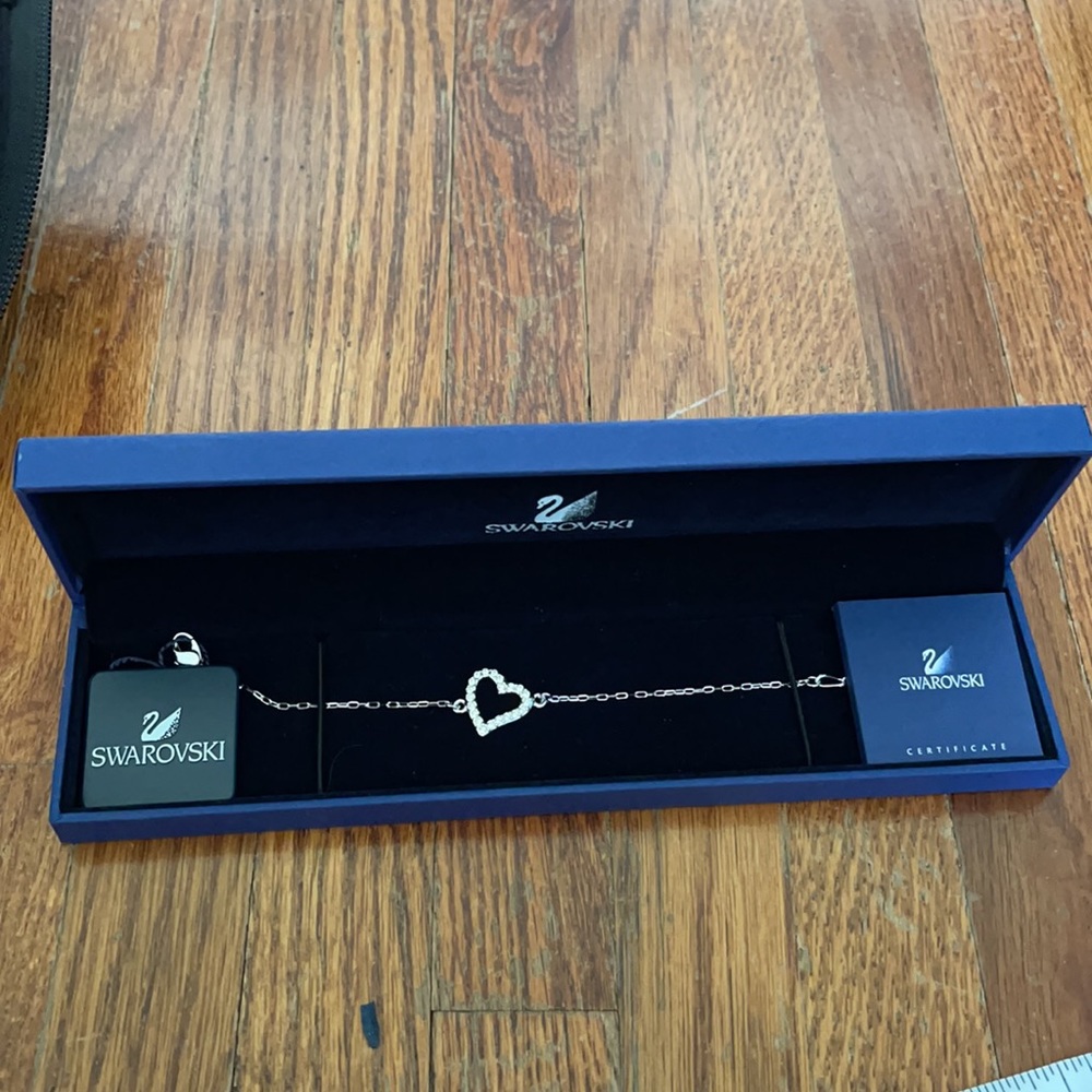 Swarovski heart bracelet